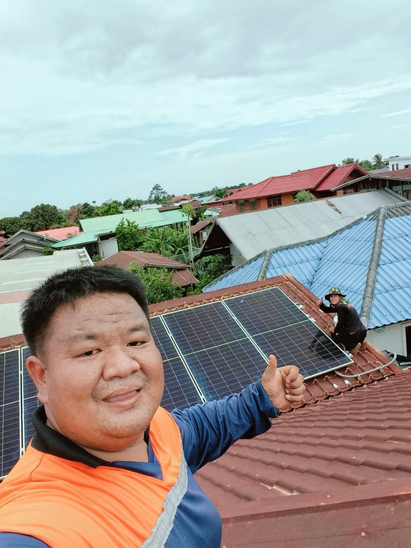งานติดตั้งโซลาร์เซลล์ Off-Grid 6Kw. (Inverter HANDURO)