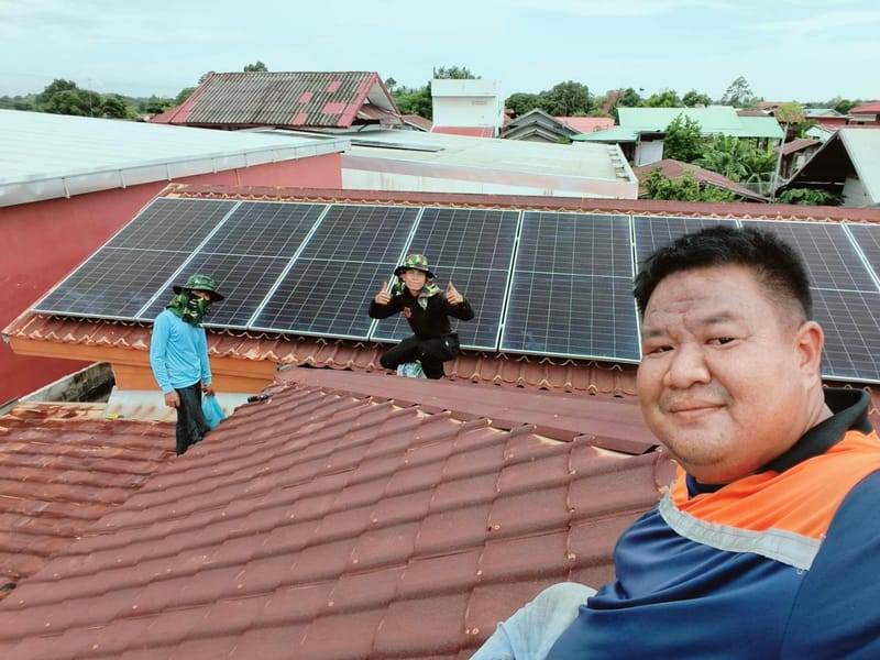 งานติดตั้งโซลาร์เซลล์ Off-Grid 6Kw. (Inverter HANDURO)