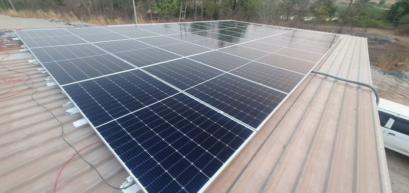 งานติดตั้งโซลาร์เซลล์ 15Kw. บ่อหินบุษยาคอนกรีต อ.เขมราฐ จ.อำนาจเจริญ