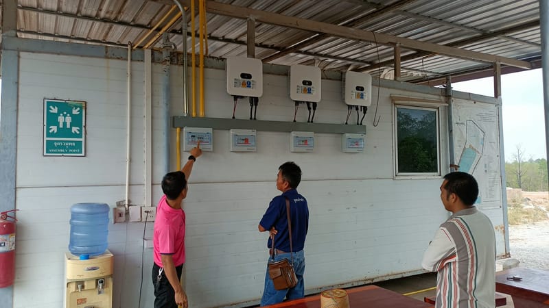 งานติดตั้งโซลาร์เซลล์ 15Kw. บ่อหินบุษยาคอนกรีต อ.เขมราฐ จ.อำนาจเจริญ