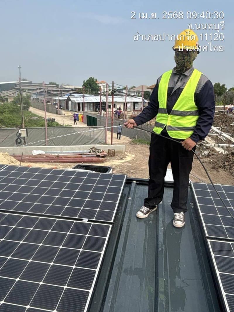 งานติดตั้งโซลาร์เซลล์ 15Kw. บ่อหินบุษยาคอนกรีต อ.เขมราฐ จ.อำนาจเจริญ