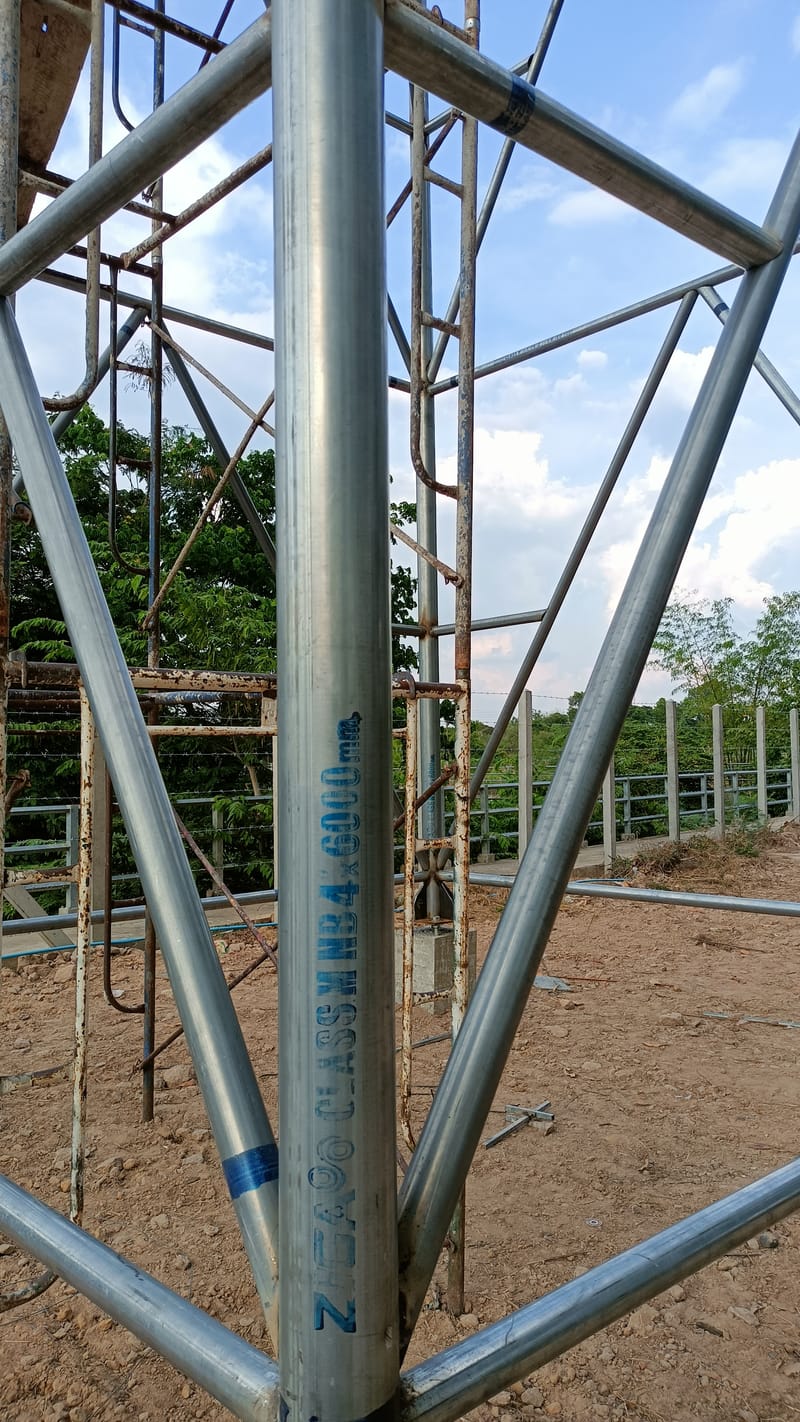 งานหอถังสูง พร้อมชุดSolar Submersible Pump 2Hp จ.อำนาจเจริญ ไซต์ที่2