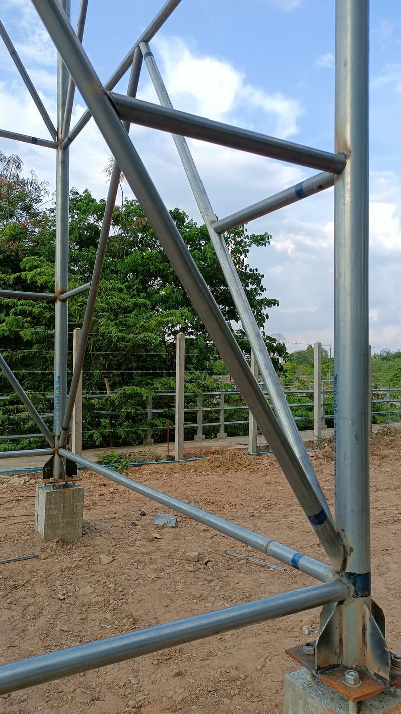 งานหอถังสูง พร้อมชุดSolar Submersible Pump 2Hp จ.อำนาจเจริญ ไซต์ที่2