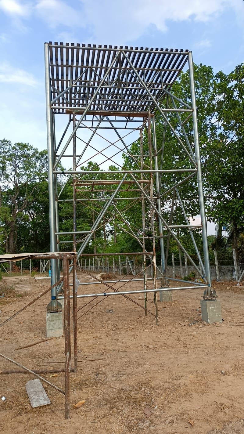 งานหอถังสูง พร้อมชุดSolar Submersible Pump 2Hp จ.อำนาจเจริญ ไซต์ที่2