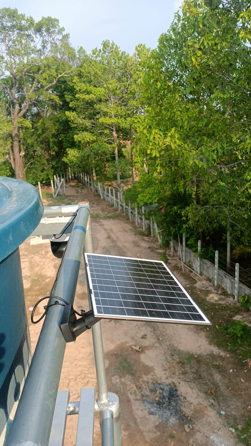 งานหอถังสูง พร้อมชุดSolar Submersible Pump 2Hp จ.อำนาจเจริญ ไซต์ที่2