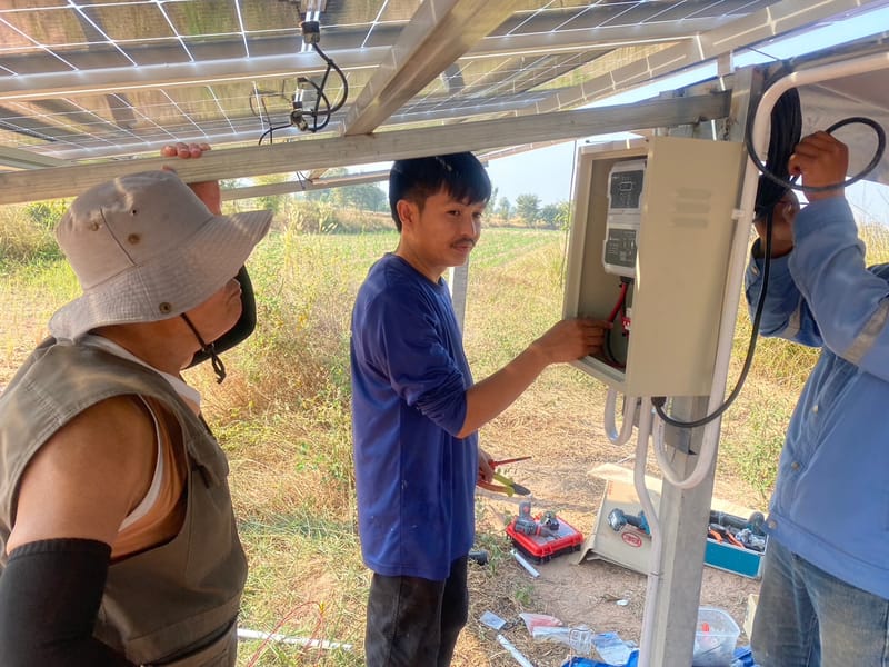 งาน Solar DC Submersible Pump 2Hp อ.โกสุมพิสัย จ.มหาสารคาม