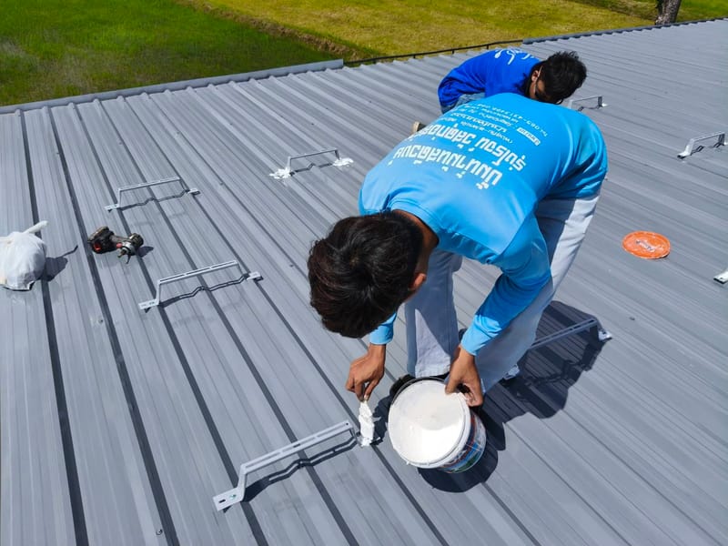 งานย้ายแผงโซล่าเซลล์และเพิ่มเติมติดตั้งระบบ Solar Pump สนามฟุตบอลACC 