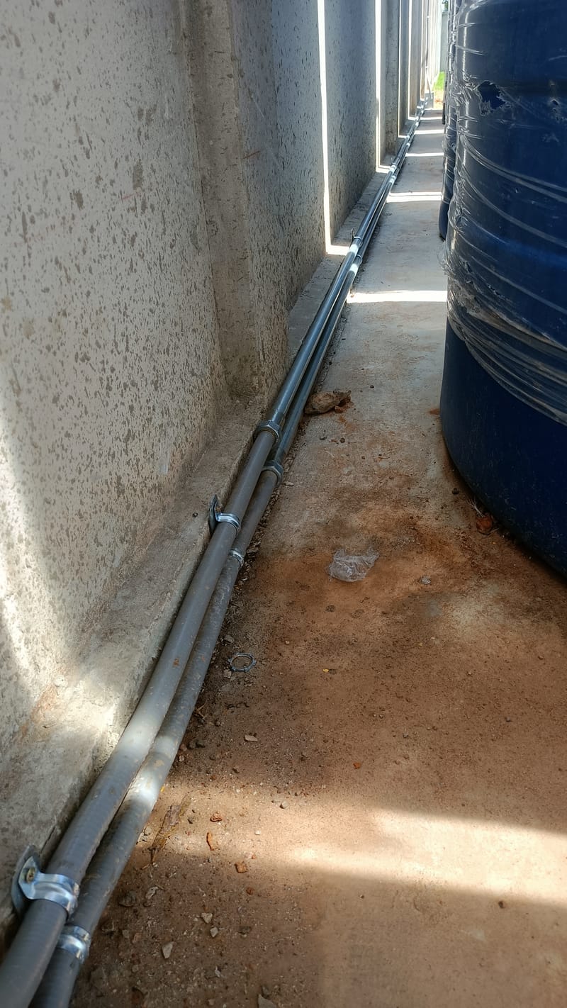 งานย้ายแผงโซล่าเซลล์และเพิ่มเติมติดตั้งระบบ Solar Pump สนามฟุตบอลACC 