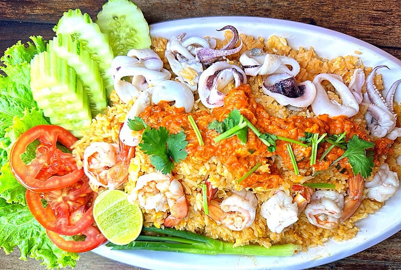 ข้าวผัดมันกุ้ง