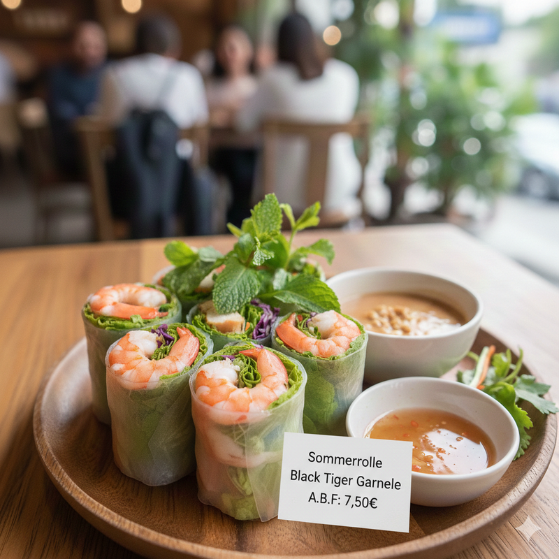 Sommerrolle Black Tiger Garnele