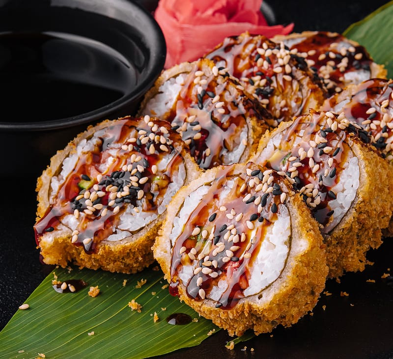 Oko Roll Cranberry ChickenA.A1.F.H.L: Chicken, Gurke, Frühlingszwiebeln, Frischkäse & Cranberry Teriyaki SauceA.F — 8,90€