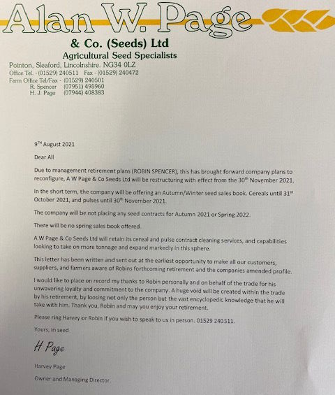 R Spencer Retirement Announcement