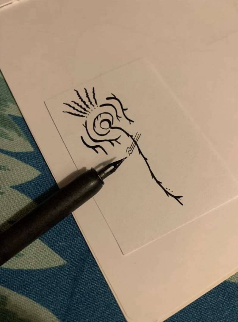 Quelques illustrations originales à l'encre de Chine 