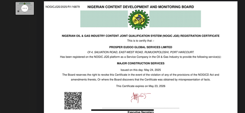 CERTIFICATIONS