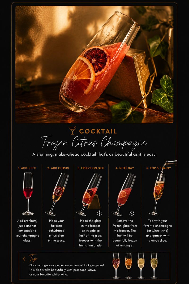 Citrus Inspired Cocktail Recipe Card