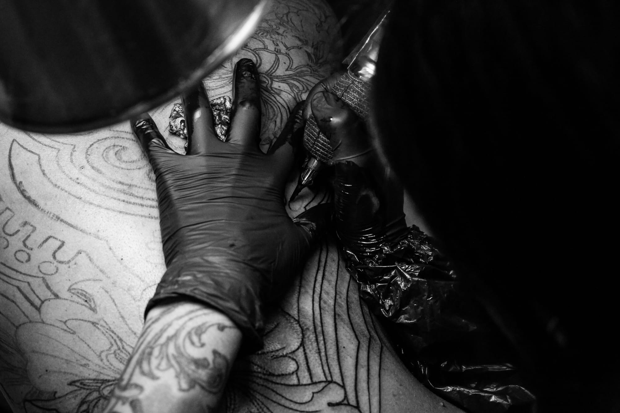 Reportage tattoo session