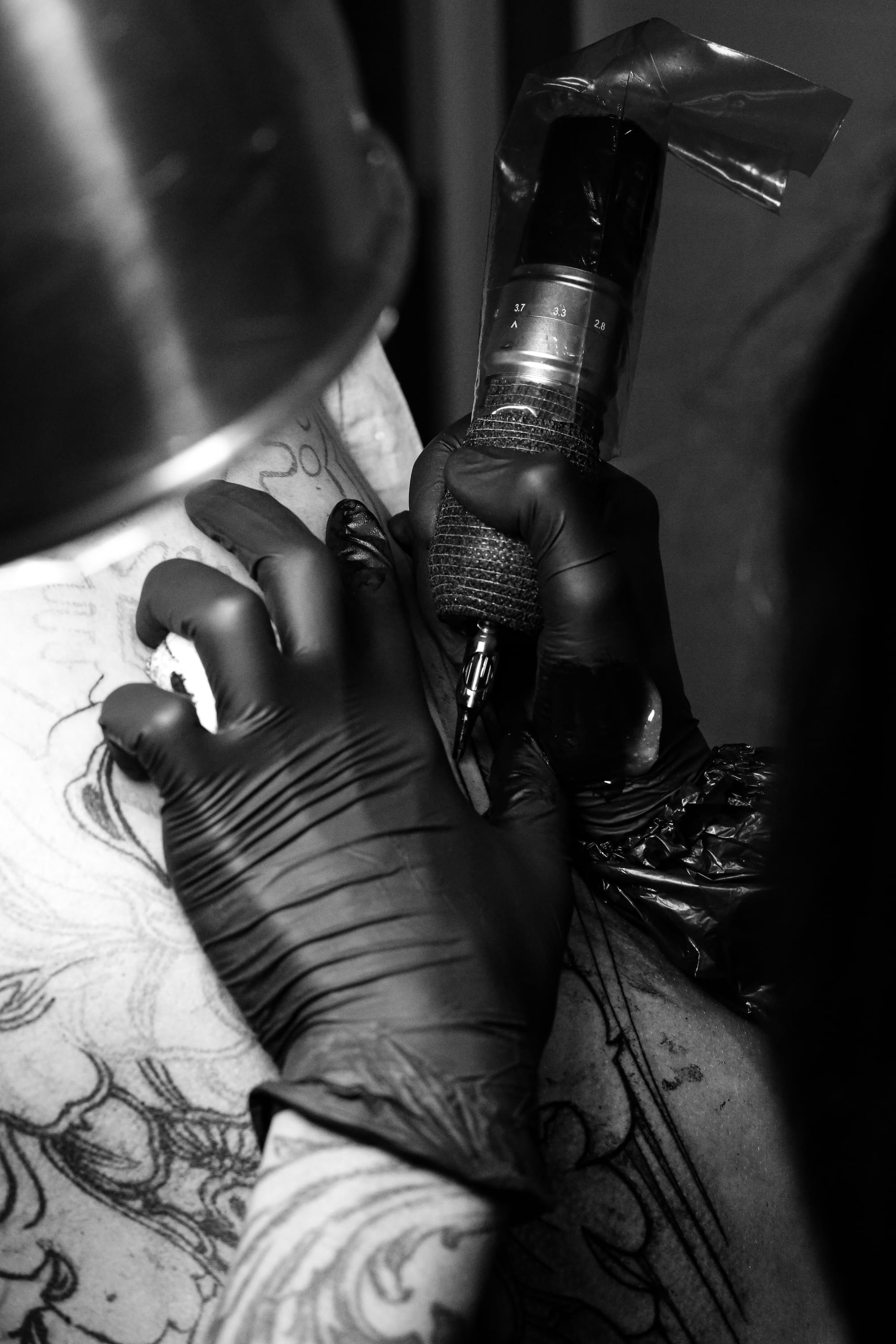Reportage tattoo session