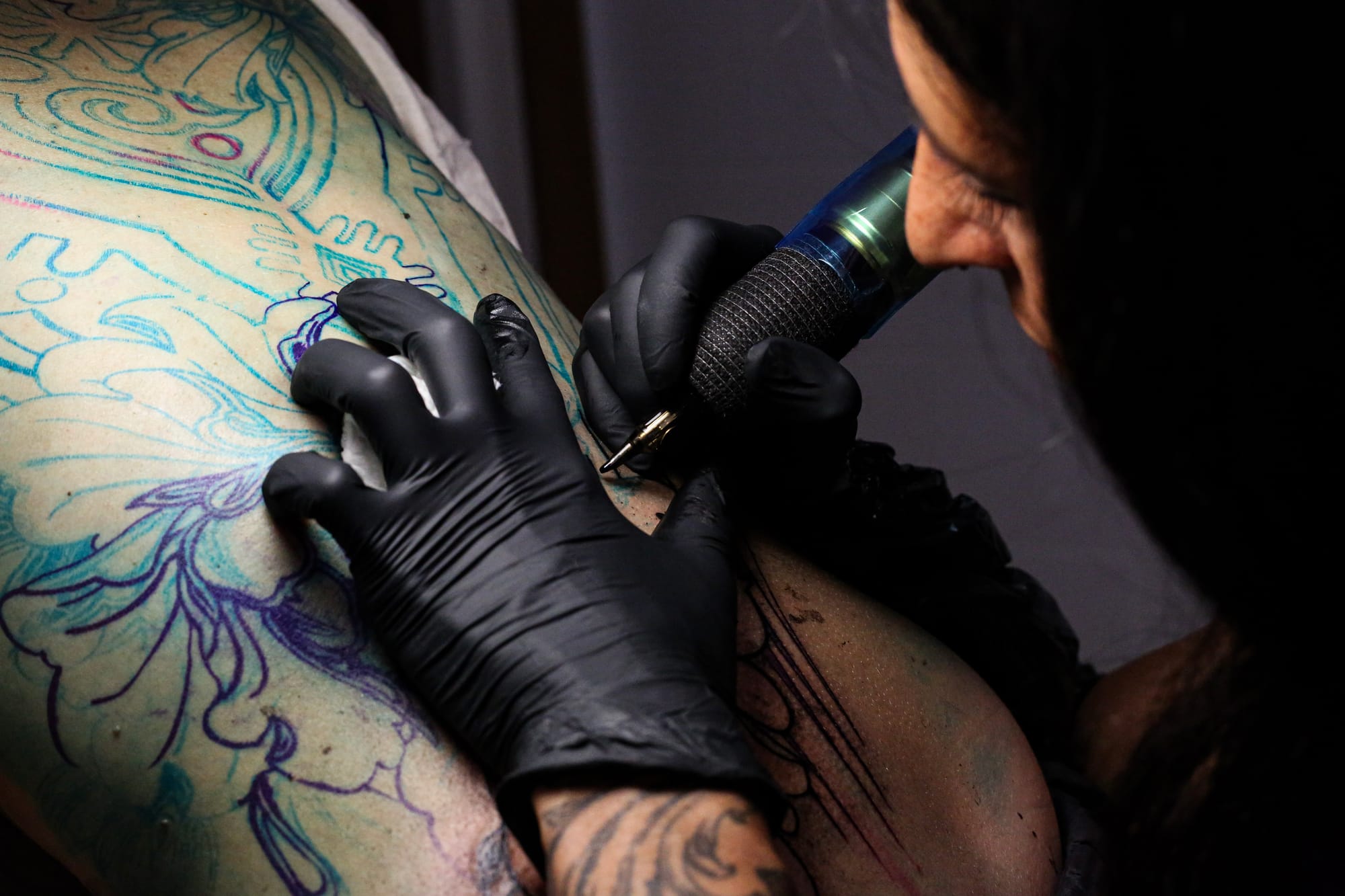 Reportage tattoo session