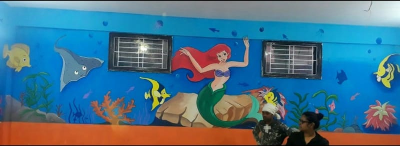 School Wall Mural