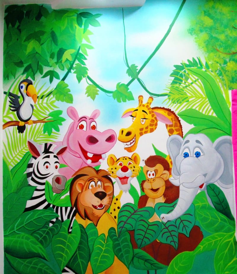 School Wall Mural