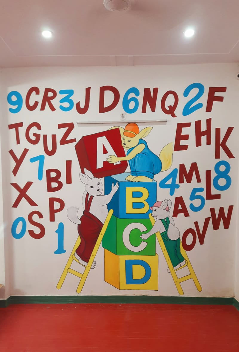 School Wall Mural