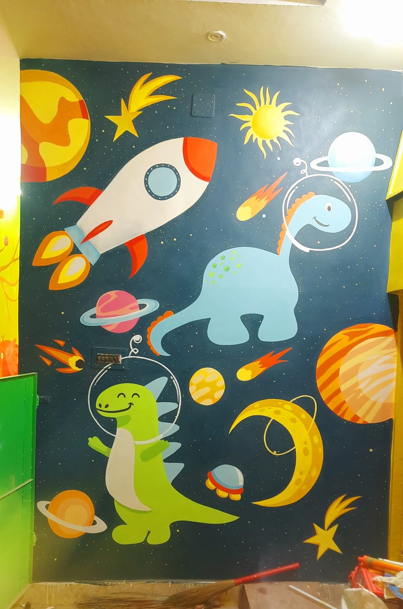 School Wall Mural