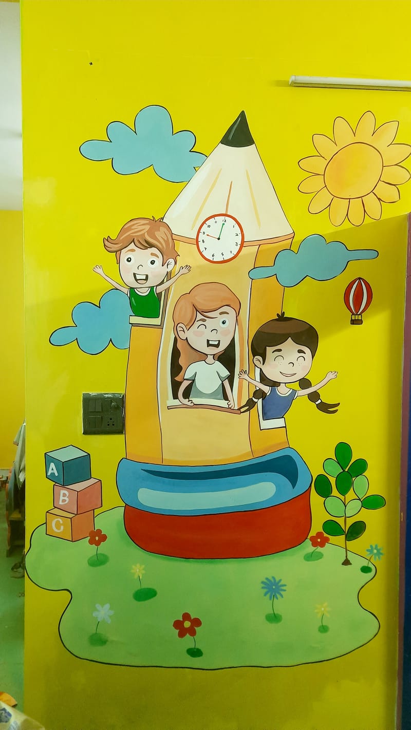 School Wall Mural