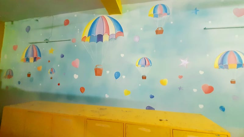 School Wall Mural