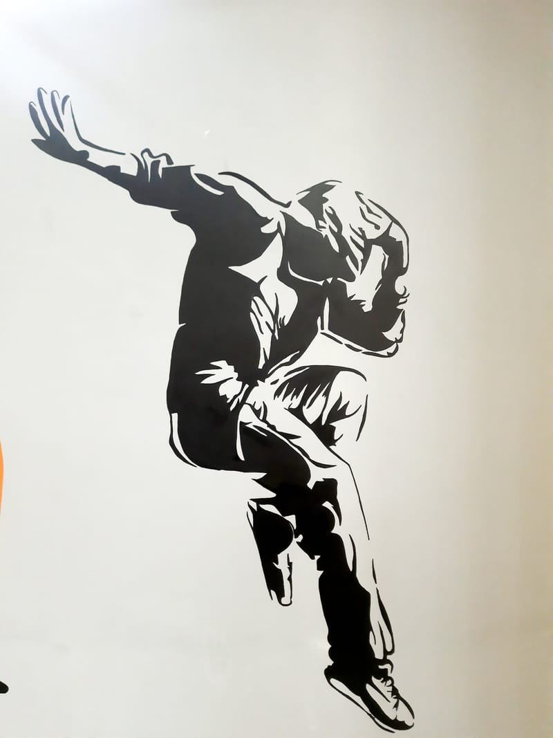 Dance classroom wall art