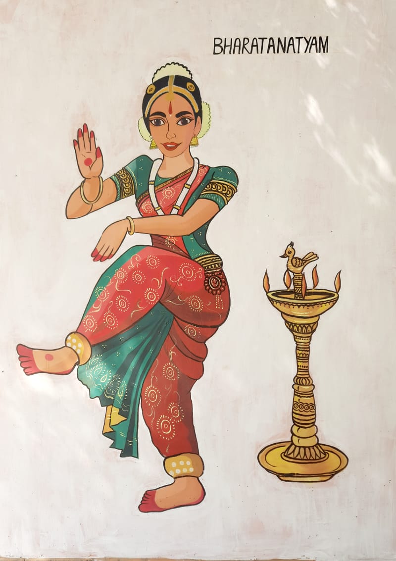 Dance classroom wall art