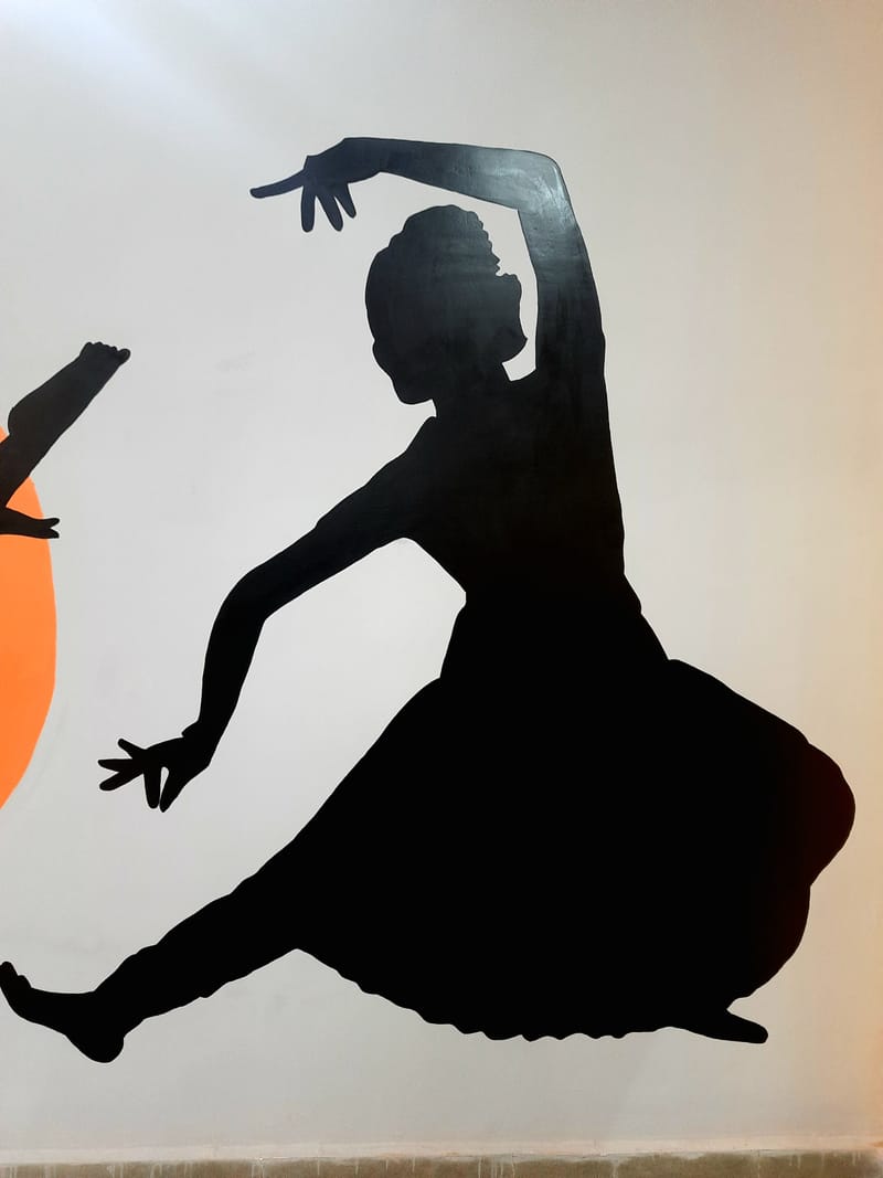 Dance classroom wall art