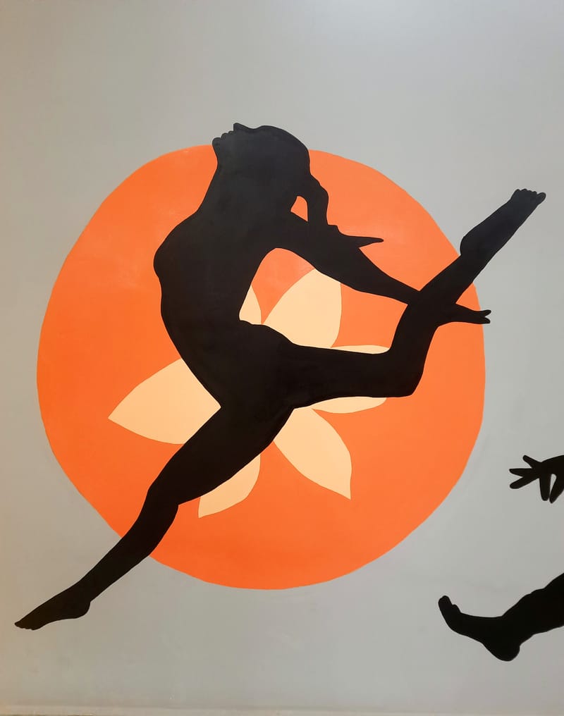Dance classroom wall art