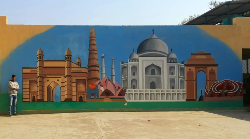 Professional Wall Graffiti Artist in delhi Ncr