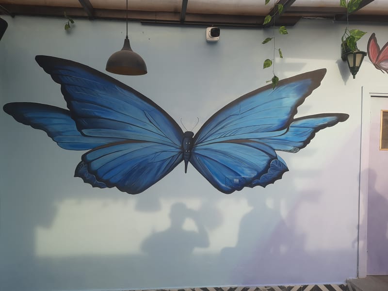 Terrace wall art painting
