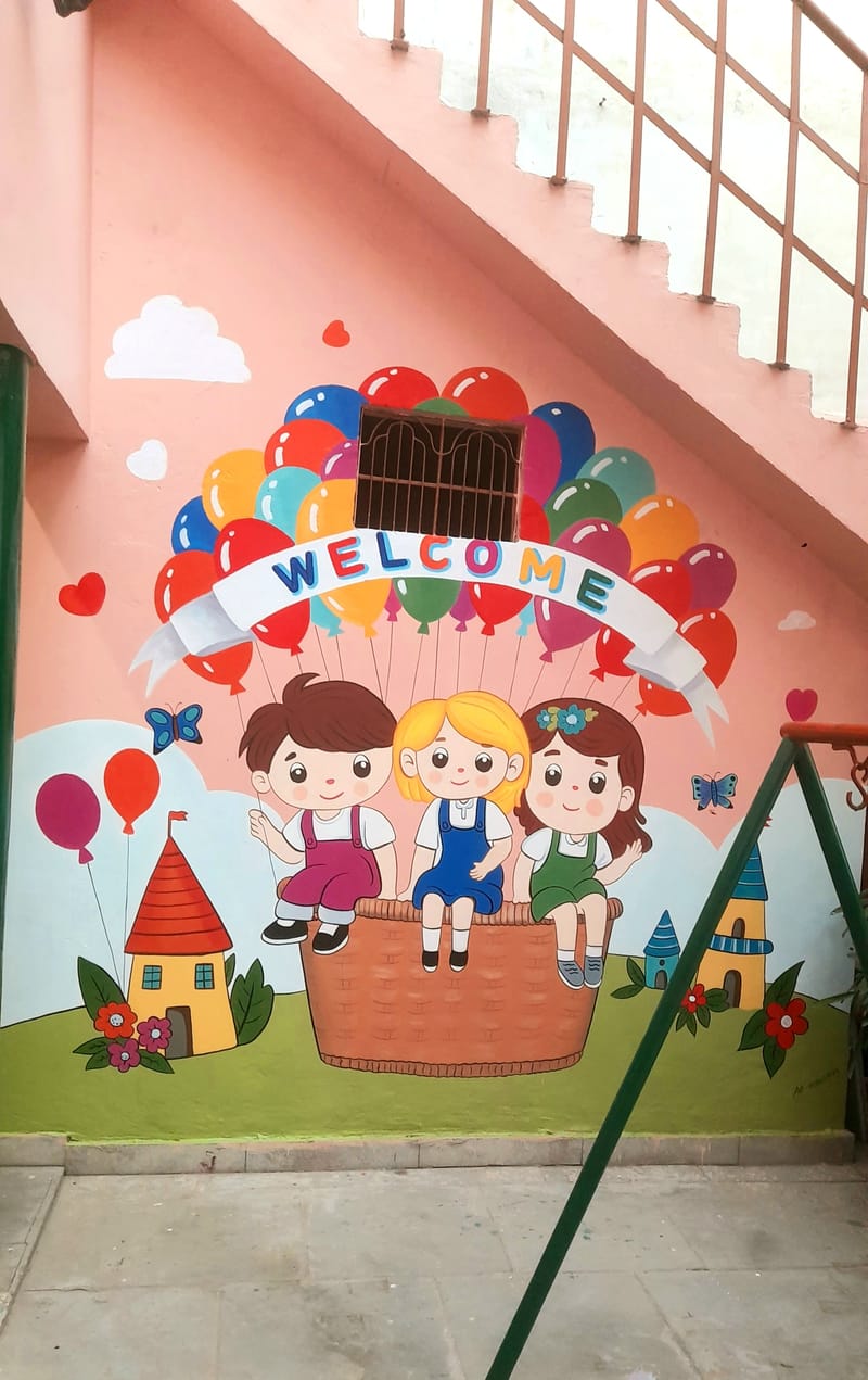School Wall Mural
