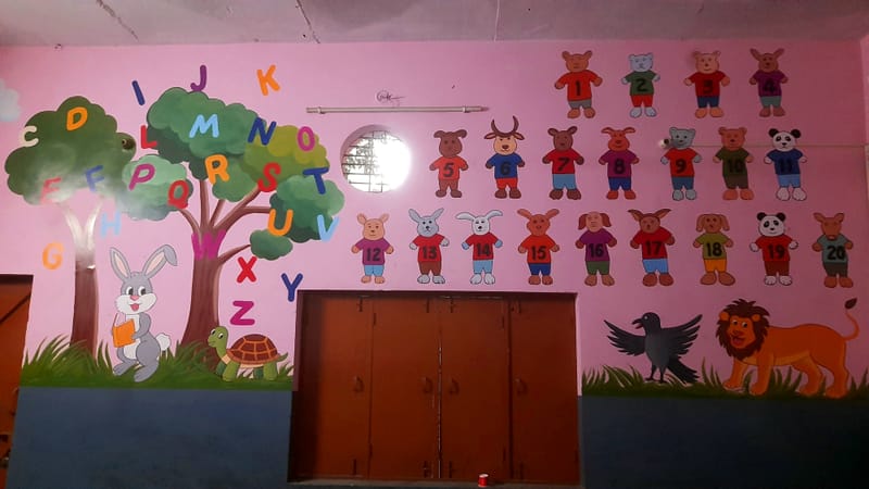 School Wall Mural