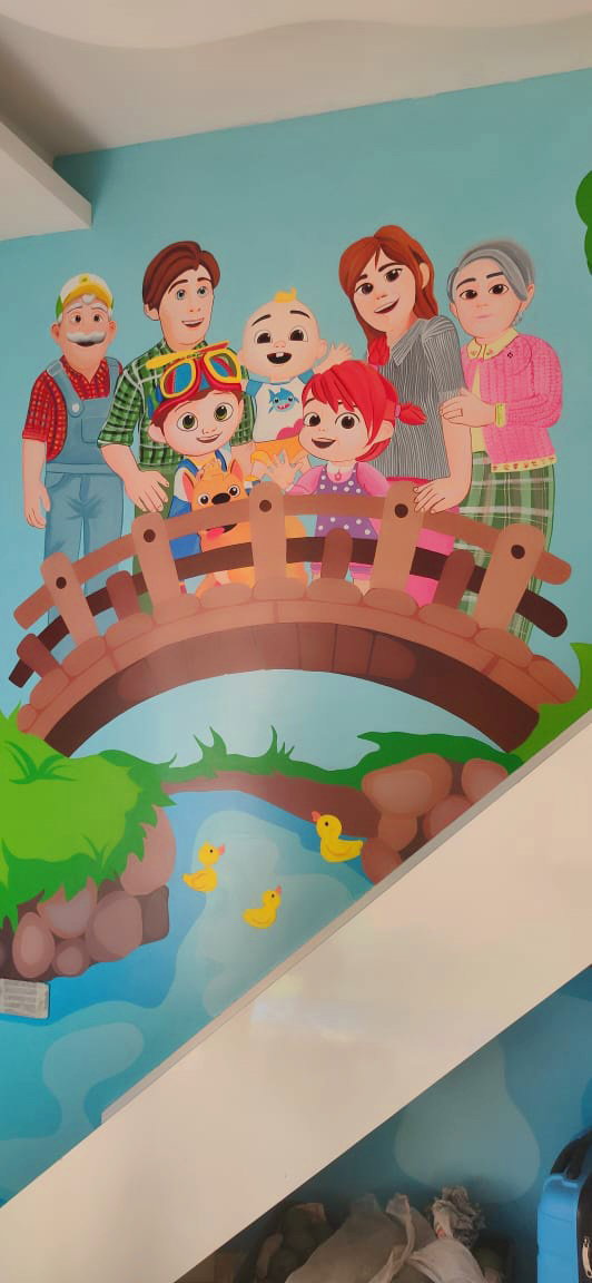 Kids Room wall art design 