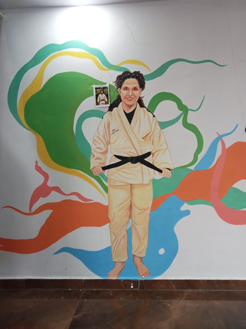 Judo Academy Graffiti Wall Art 