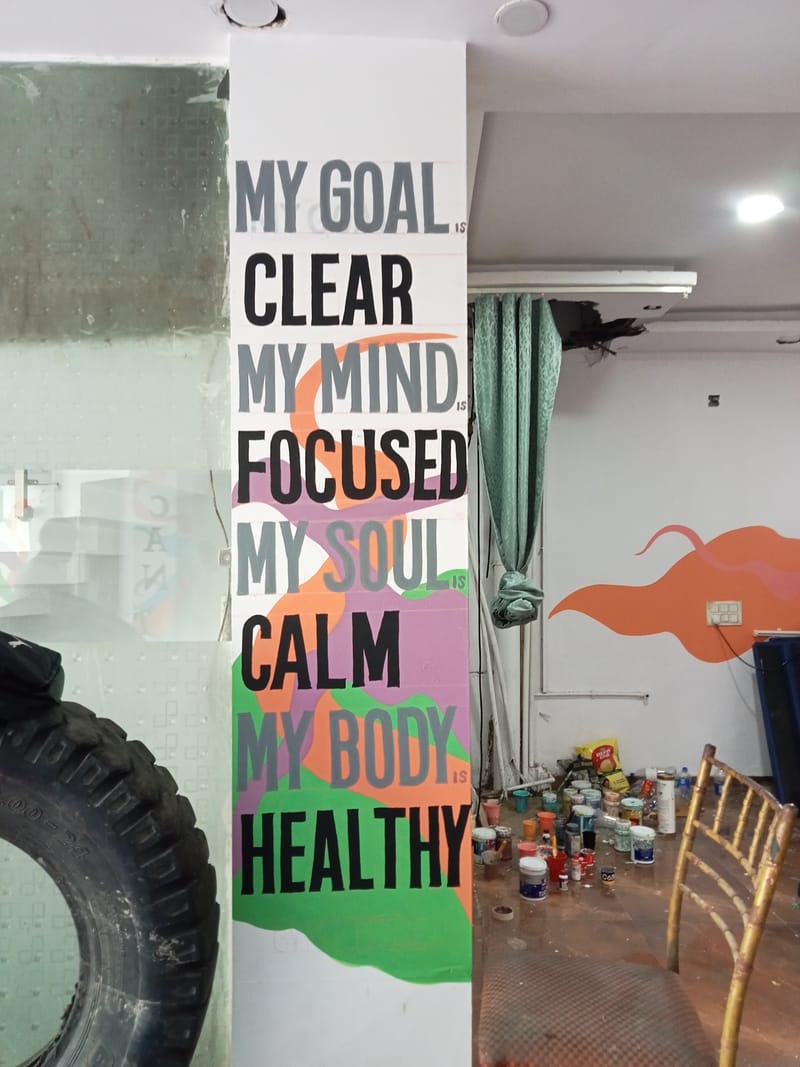 Judo Academy Graffiti Wall Art 