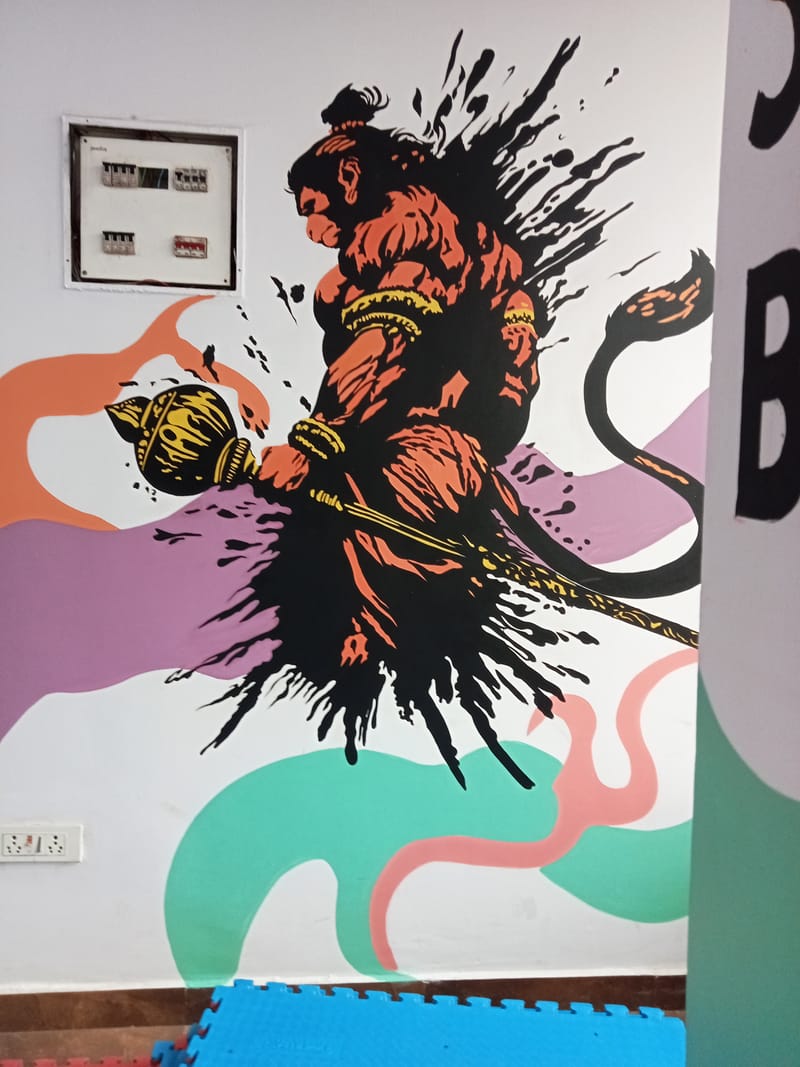 Judo Academy Graffiti Wall Art 