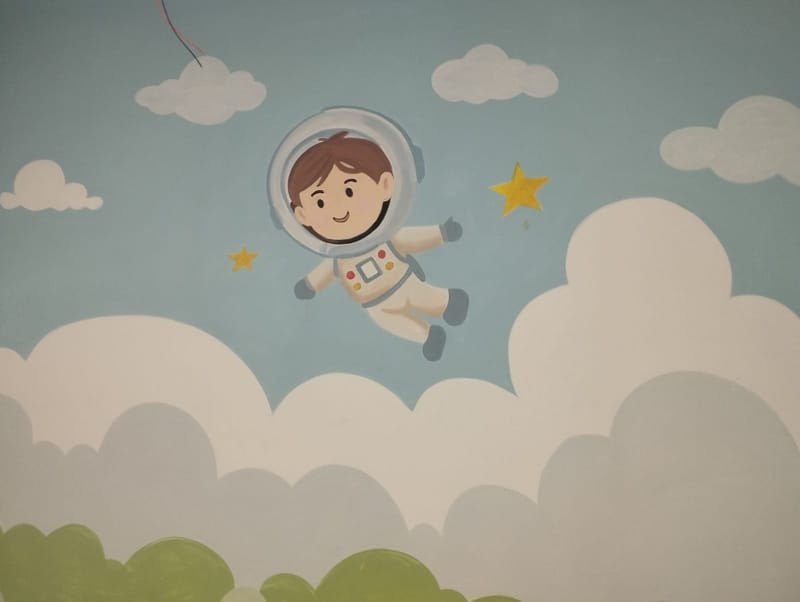 Kids Room wall art design 