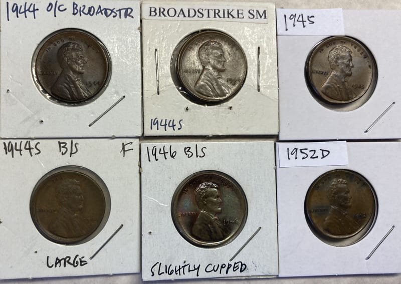 Large Broadstrike Wheat Cents - ErrorCollection.com