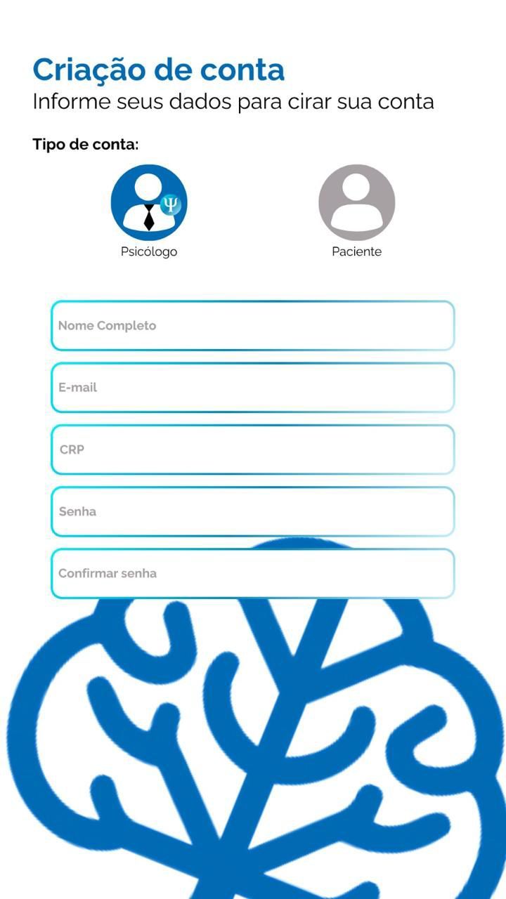 Crie sua conta profissional