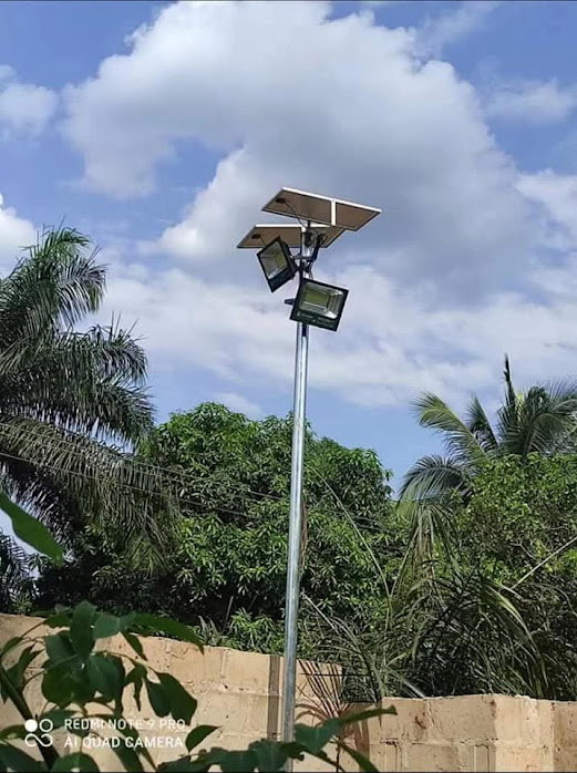 Solar Street Light Installation 