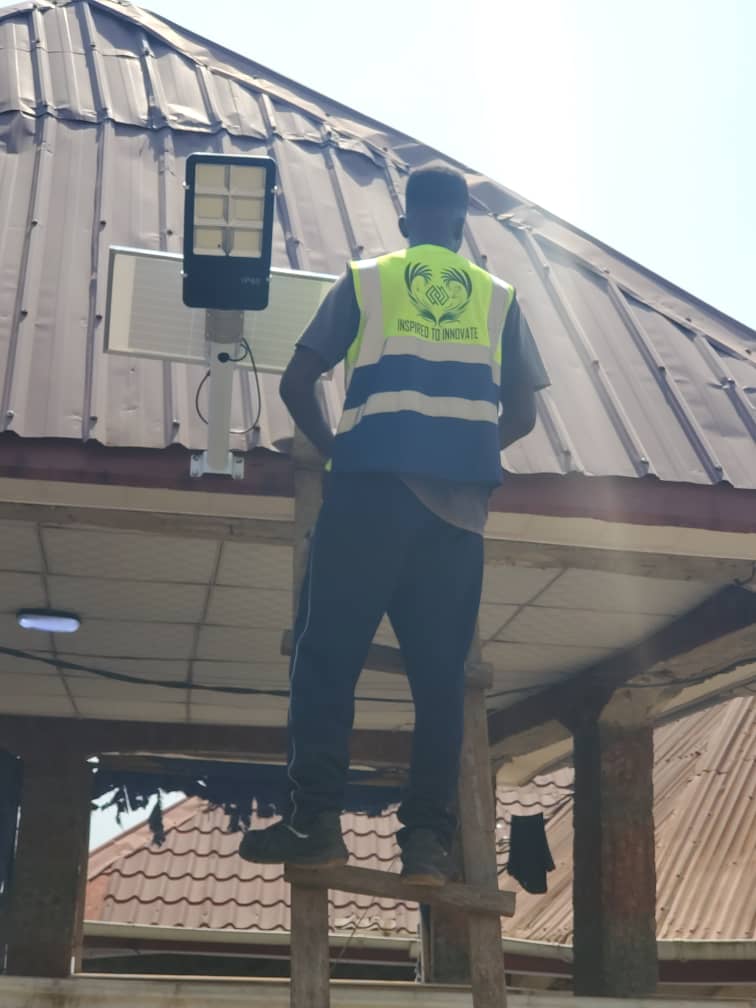 Solar Street Light Installation 