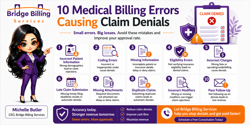 10 Medical Billing Errors Causing Claim Denials