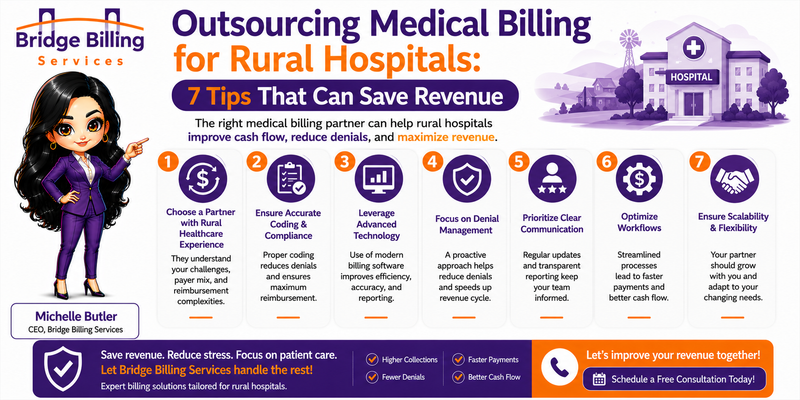 Outsourcing Medical Billing for Rural Hospitals: 7 Tips That Can Save Revenue
