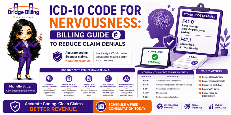 ICD-10 Code for Nervousness: Billing Guide to Reduce Claim Denials