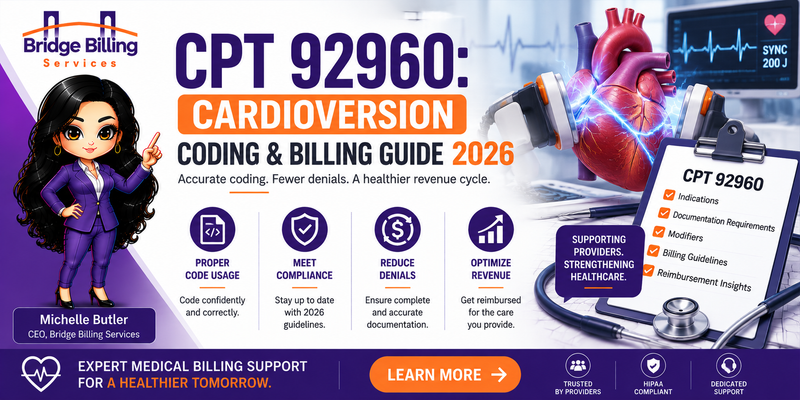 CPT 92960: Cardioversion Coding & Billing Guide 2026