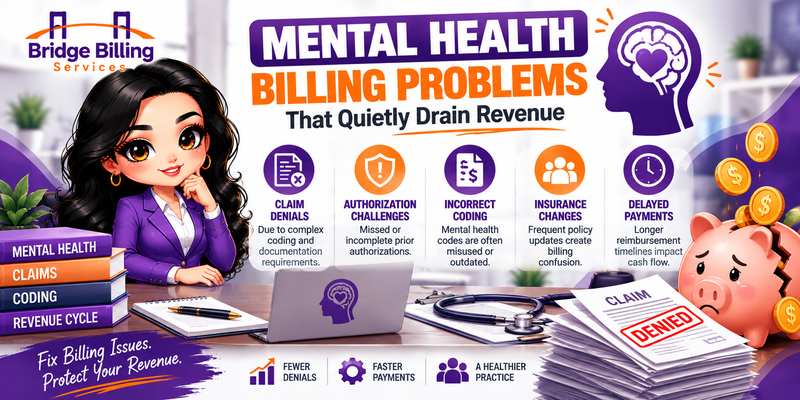 Mental Health Billing Problems That Quietly Drain Revenue